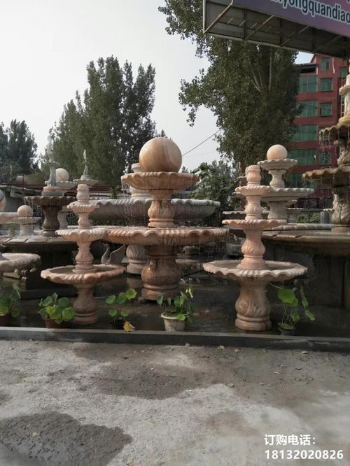 石雕大象噴泉 山西花崗巖噴泉雕塑制作廠