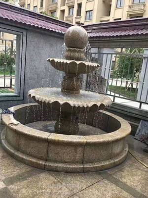 廣場石雕噴泉 石材水景噴泉在庭院景觀中的藝術魅力